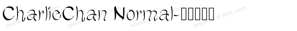 CharlieChan Normal字体转换